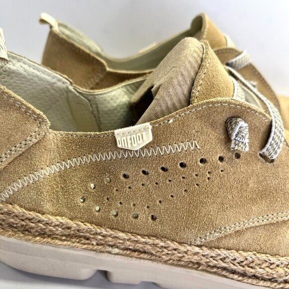 On Foot Silken Perforated Sneaker Women's Size 42 Brown Suede Casual Comfort - Picture 2 of 16